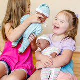 Melissa & Doug Mine to Love Twins Tyler & Taylor Dolls (African American)-Dolls & Bears:Dolls-Melissa & Doug-15 inch Doll sets,Baby Dolls,Melissa & Doug,Mine to Love,New,New Boxed Sets-The Dollhouse Shop