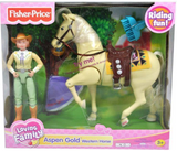 Fisher Price Loving Family Dollhouse Western Horse Pony Aspen Gold-Toys & Hobbies:Preschool Toys & Pretend Play:Fisher-Price:1963-Now:Dollhouses-Fisher-Price-Animal & Pet Accessories,Animals & Pets,Dollhouse,Fisher Price,Horses & Stables,Loving Family,New,New Boxed Sets-The Dollhouse Shop