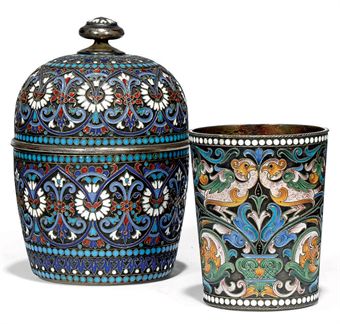 Russian Silver Decorative Urn